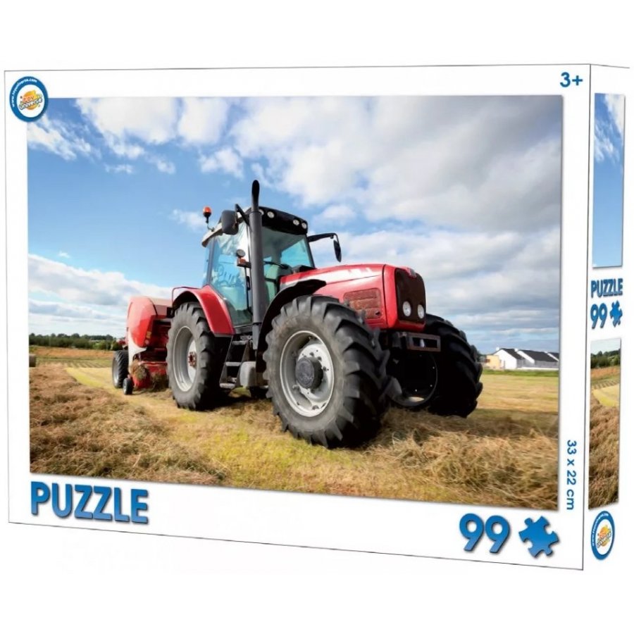 Toy Universe · Puzzle Červený traktor - 99 dílků