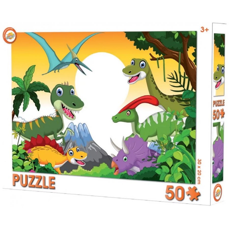 Toy Universe · Puzzle Pravěk s dinosaury - 50 dílků