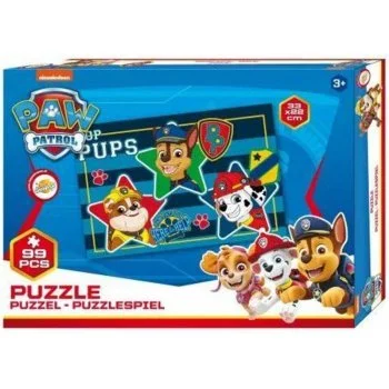 Puzzle pro kluky Tlapková patrola - Paw Patrol - 99 dílků