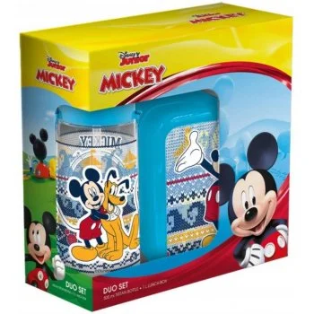 Souprava svačinový box a láhev na pití Mickey Mouse