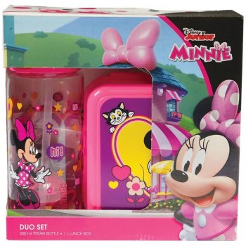 Souprava svačinový box a láhev na pití Minnie Mouse