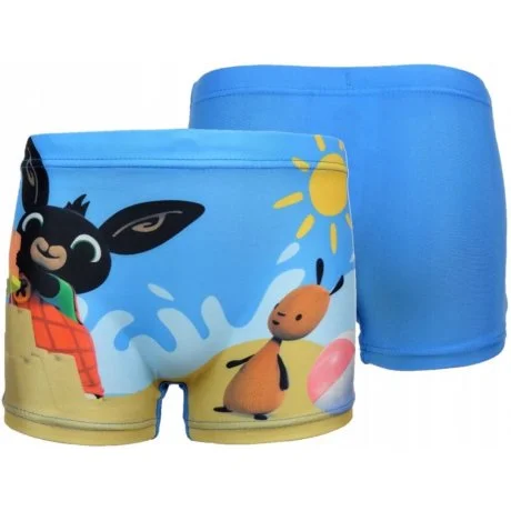 Chlapecké plavky boxerky Zajíček Bing -  sv. modré