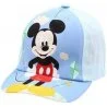 Dětská / baby baseballová čepice pro batolata Mickey Mouse - Disney. Přední stranu kšiltovky zdobí obrázek legendárního myšáka Mickey a jeho papírového draka. Zadní strana čepice a spodní část kšiltu je světle, či středně modrá, nebo bílá - viz výběr barvy a velikosti kšiltovky.  Ze zadní strany je nastavovací pásek se suchým zipem. Tato baby kšiltovka poskytuje ochranu před ultrafialovým zářením stupně UPF 30+
Pokud si i Váš chlapeček oblíbil příběhy ze studia Walt Disney, prohlédněte si celou naši nabídku produktů s motivem Mickey &amp; Minnie.