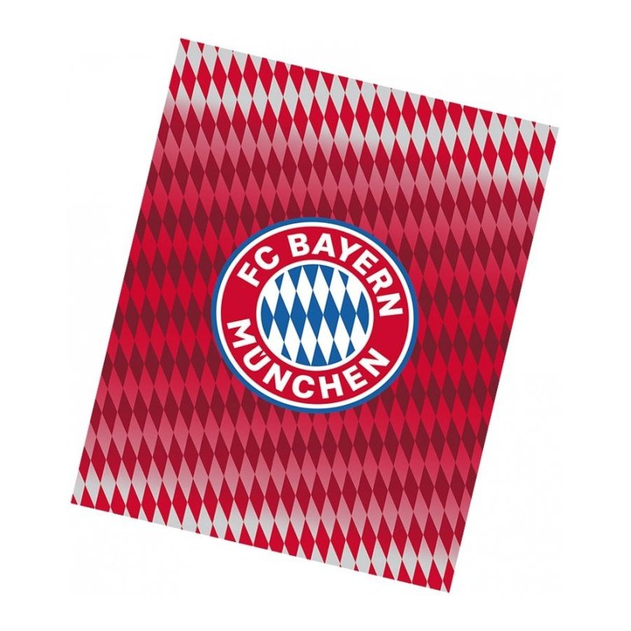 Carbotex · Fotbalová fleecová deka FC Bayern Mnichov - motiv Diamonds - 130 x 170 cm