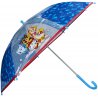 Chlapecký deštník Tlapková patrola - Paw Patrol. Konstrukce deštníku je kovová, spodní rukojeť je plastová s příjemně hladkým povrchem. Průměr rozevřeného deštníku je cca 69 cm, délka zavřeného deštníku je cca 61 cm. Díky průhledné folii každého druhého panelu se lze s tímto deštníkem dobře orientovat v prostoru i v dešti.