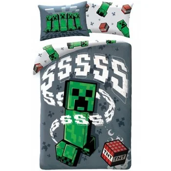 Bavlněné ložní povlečení Minecraft - Creeper