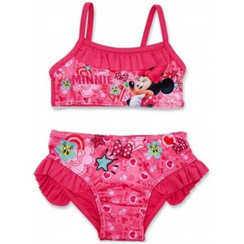 Dívčí dvoudílné plavky Minnie Mouse s volánky