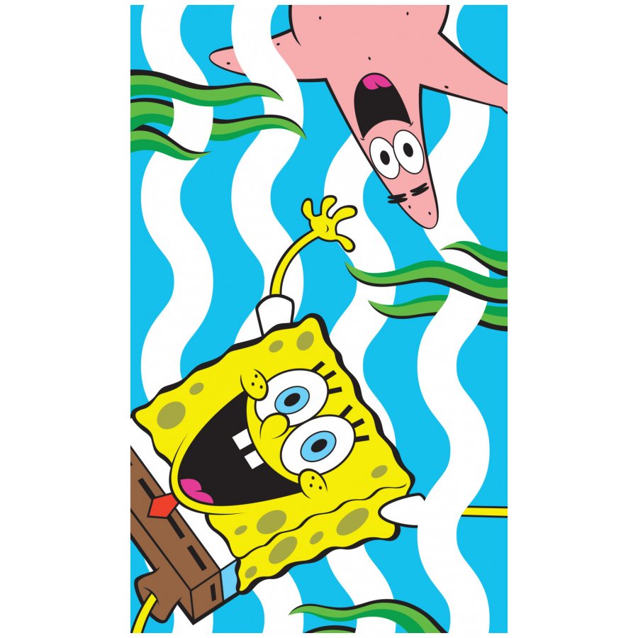 Carbotex · Dětský ručník Spongebob a Patrik - 100% bavlna - 30 x 50 cm