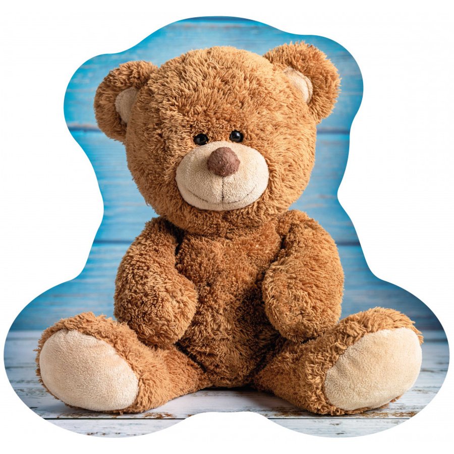 Carbotex · Tvarovaný 3D polštář Medvídek Teddy - 37 x 36 cm