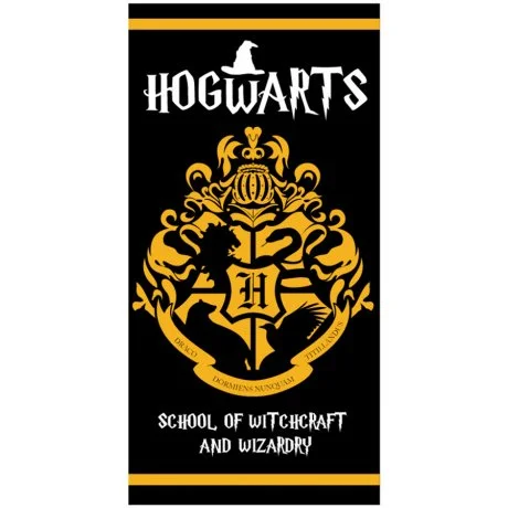 Plážová osuška Harry Potter - Hogwarts School of Witchcraft and Wizardry