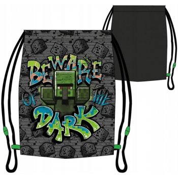 Sáček na přezůvky / vak na záda Minecraft - Beware of The Dark