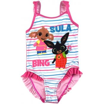 Dívčí jednodílné plavky Zajíček Bing a Sula