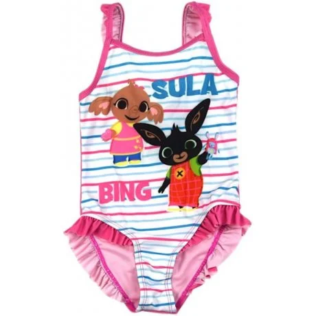Dívčí jednodílné plavky Zajíček Bing a Sula