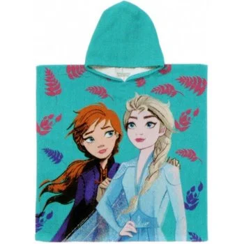 Dívčí plážové pončo - osuška s kapucí Ledové království - Frozen