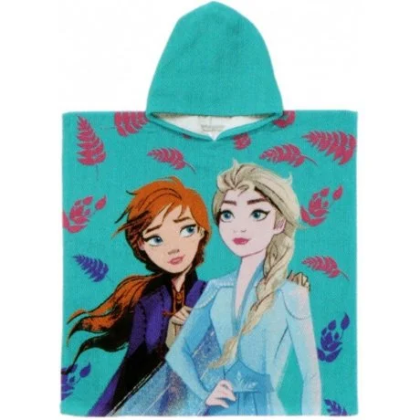 Dívčí plážové pončo - osuška s kapucí Ledové království - Frozen