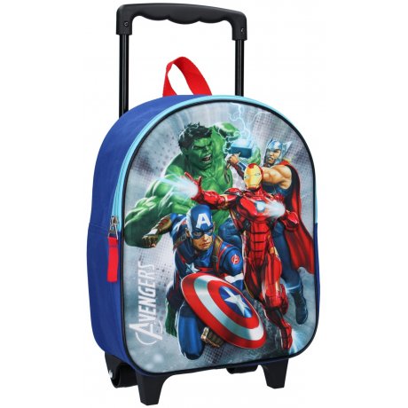 Dětský cestovní 3D batoh na kolečkách Avengers