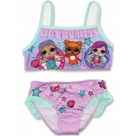 Dívčí dvoudílné plavky L.O.L. Surprise s volánky