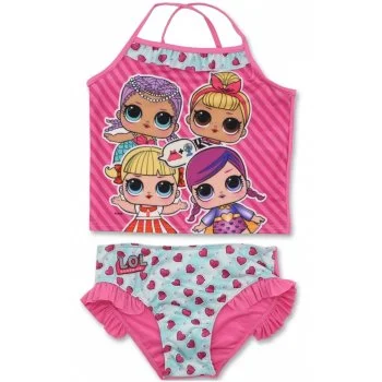 Dívčí dvoudílné plavky L.O.L. Surprise s košilkou