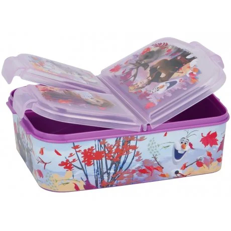 Multibox na svačinu Ledové království II se 3 přihrádkami