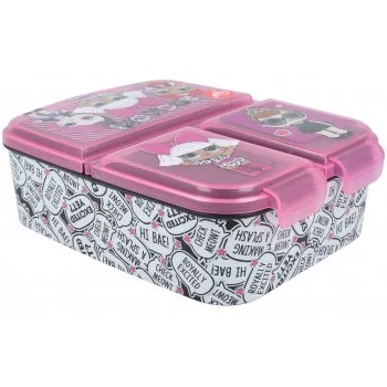 Multibox na svačinu L.O.L. Surprise se 3 přihrádkami