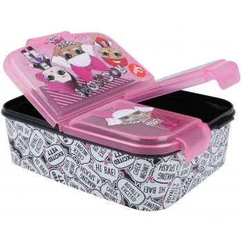 Multibox na svačinu L.O.L. Surprise se 3 přihrádkami