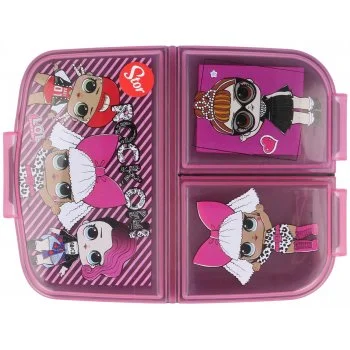 Multibox na svačinu L.O.L. Surprise se 3 přihrádkami