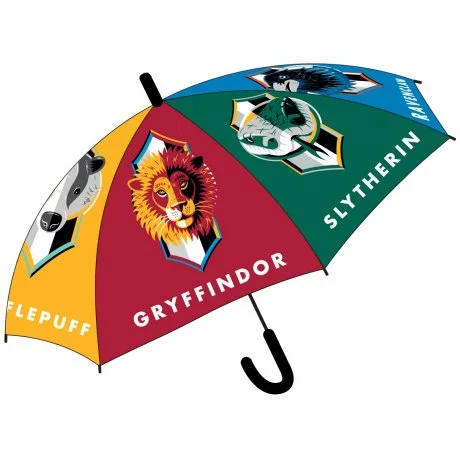 Deštník Harry Potter - erby kolejí