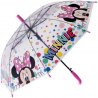 Dětský deštník Minnie Mouse - Disney. Konstrukce deštníku je kovová se samo rozevíracím mechanismem. Potah deštníku je vyroben z transparentního polyolefinového elastomeru (POE), což zaručuje vysokou odolnost. Spodní rukojeť je plastová s příjemně hladkým povrchem. Průměr roztaženého deštníku je cca 70 cm, délka zavřeného deštníku je cca 61 cm. Díky částečně průhledné střeše deštníku se s ním lze dobře orientovat v prostoru i v dešti.
TIP • Pokud si i Vaše holčička oblíbila příběhy ze studia Walt Disney, prohlédněte si celou naši nabídku produktů s motivem Mickey &amp; Minnie.