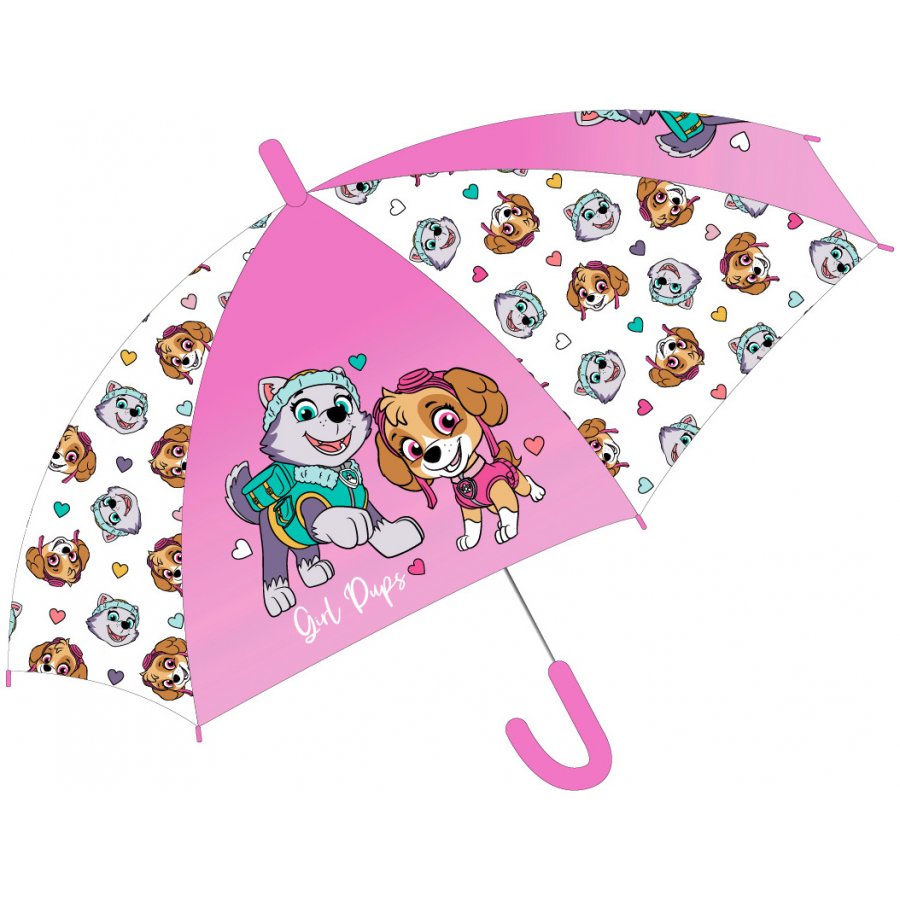 E plus M · Dětský / dívčí vystřelovací deštník Tlapková patrola - Paw Patrol - motiv Girl Pups