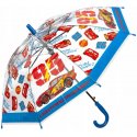 Dětský transparentní vystřelovací deštník Auta - Blesk McQueen 95