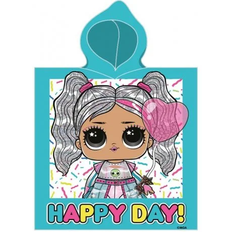 Dívčí pončo - osuška s kapucí L.O.L. Surprise - Happy Day