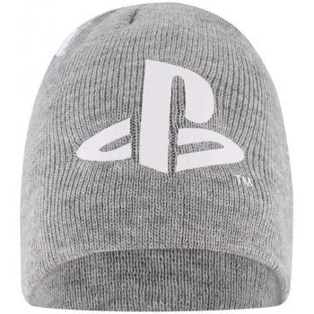 Dětská úpletová čepice PlayStation - šedá