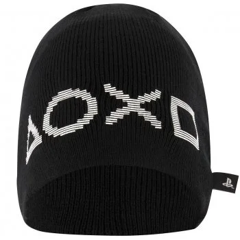 Dětská úpletová čepice PlayStation - černá