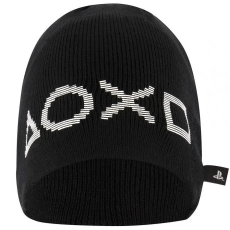 Dětská úpletová čepice PlayStation - černá