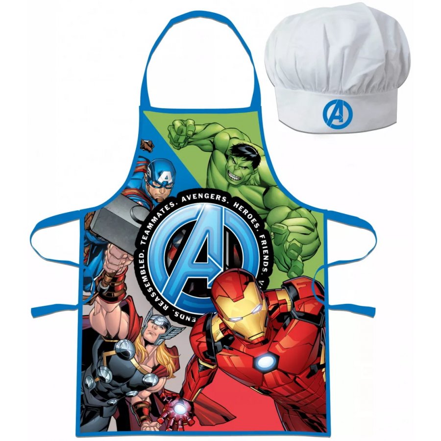 EUROSWAN · Chlapecká zástěra s kuchařskou čepicí Avengers - MARVEL