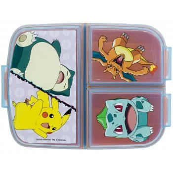 Multibox na svačinu Pokémon se 3 přihrádkami