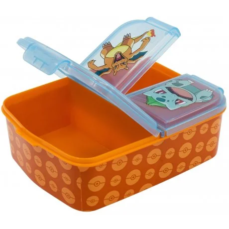 Multibox na svačinu Pokémon se 3 přihrádkami