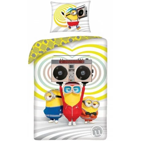 Bavlněné ložní povlečení Mimoni - Disco