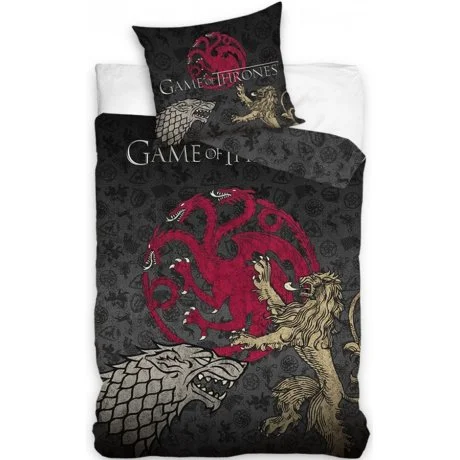 Bavlněné ložní povlečení Hra o trůny - Píseň ledu a ohně