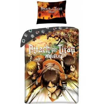 Bavlněné ložní povlečení Útok titánů - Attack on Titan