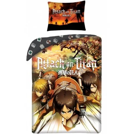 Bavlněné ložní povlečení Útok titánů - Attack on Titan