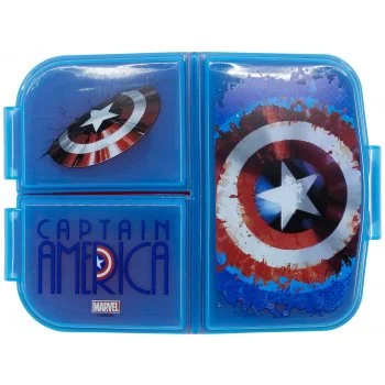 Multibox na svačinu Kapitán Amerika se 3 přihrádkami