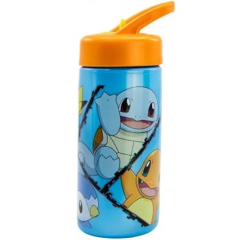 Sportovní láhev na pití Pokémon s brčkem