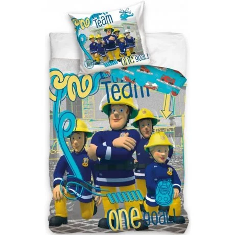 Bavlněné ložní povlečení Požárník Sam - Team