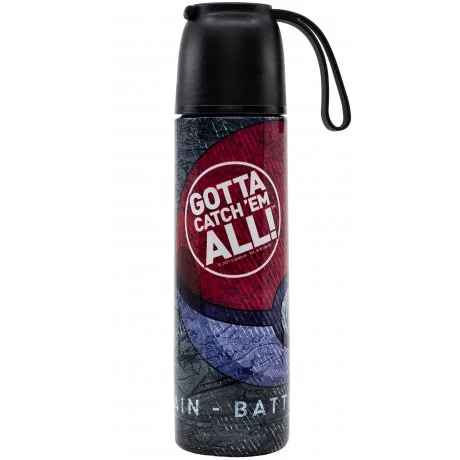 Nerezová termo láhev na pití Pokémon s hrníčkem