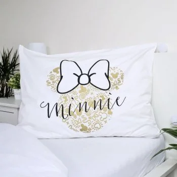 Bavlněné ložní povlečení Minnie Mouse Gold