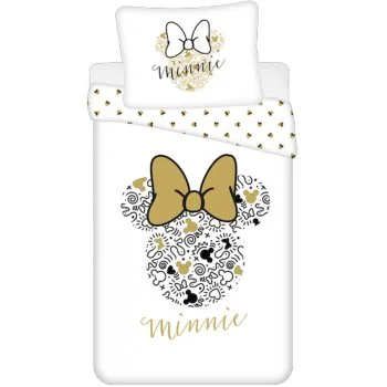Bavlněné ložní povlečení Minnie Mouse Gold