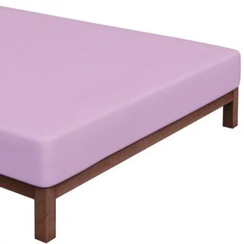 Jersey prostěradlo na jednolůžko - 90 x 200 cm - fialkové