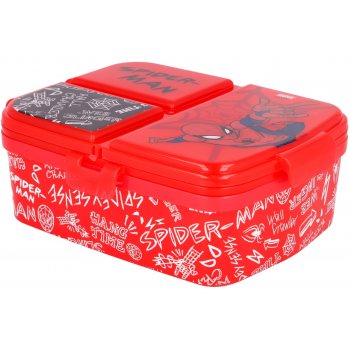 Multibox XL na svačinu Spiderman se 4 přihrádkami