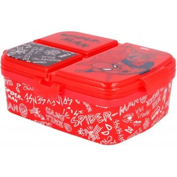 Multibox XL na svačinu Spiderman se 4 přihrádkami